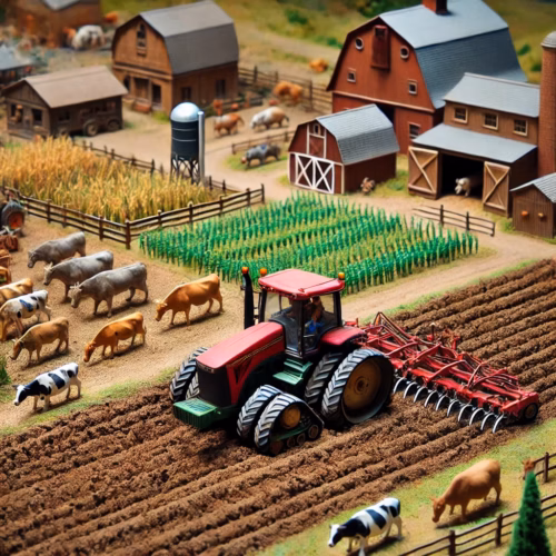 boerderij diorama