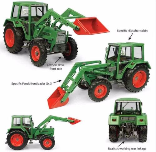 Fendt Farmer 108 LS 4WD met "Edscha" Cabine en Voorlader