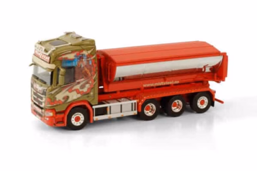 Midstol Scania R Highline CR20H Asfaltcontainer Haaklift WSI 01-3673