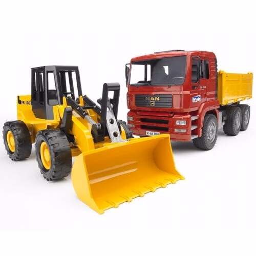 Bruder MAN TGA Kiepauto met Shovel Bruder 2752