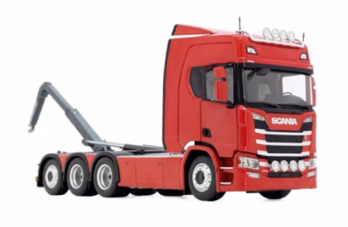 Scania R500 8x4 met Meiller Haakarm Rood