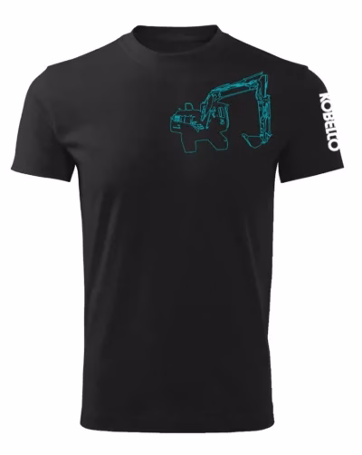 Kobelco Zwart T-Shirt Maat L
