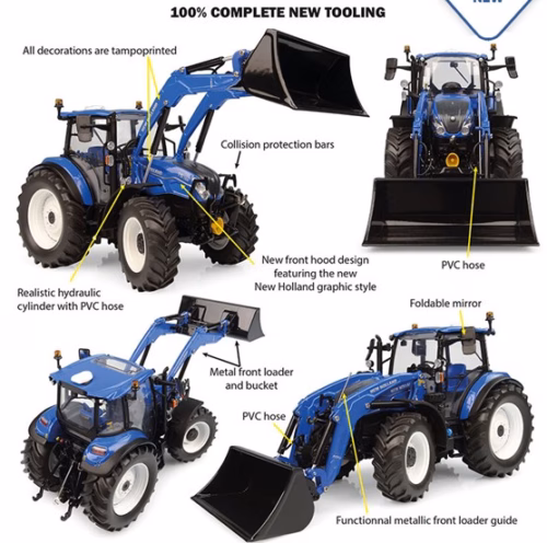 New Holland T5.120 Dual Command met Frontlader 655 LU 2025 UH6682