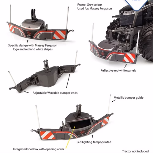Tractorbumper Safetyweight 800kg Massey Ferguson Version UH6680