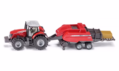 Massey Ferguson M 8690 met Balenpers SK1951