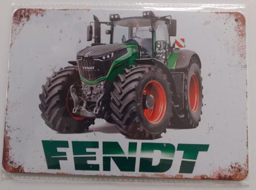Fendt Metalen Wandbord 20x14 cm