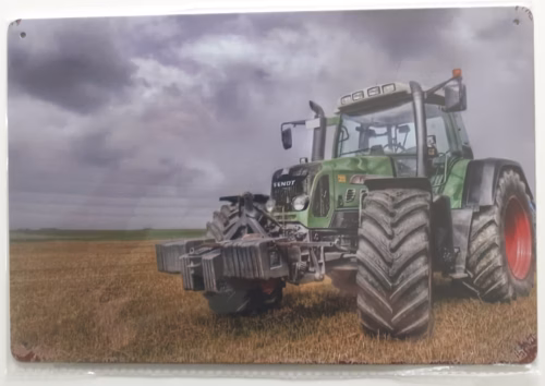 Fendt Metalen Wandbord 20x30 cm