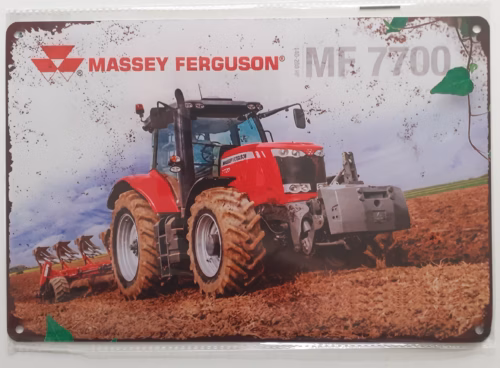 Massey Ferguson 7700 Metalen Wandbord 20x30 cm