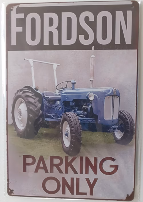 Fordson Parking Only Metalen Wandbord 20x30 cm