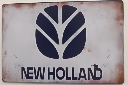 New Holland Metalen Wandbord 20x30 cm