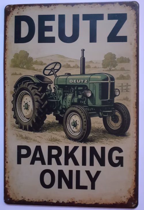 Deutz Metalen Wandbord 20x30 cm
