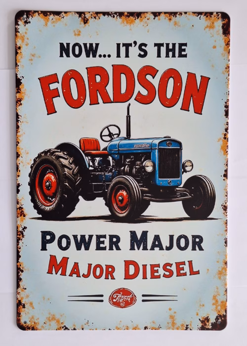 Fordson Metalen Wandbord 20x30 cm