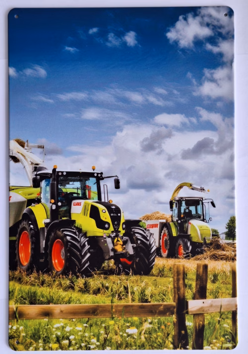 Claas Metalen Wandbord 20x30 cm